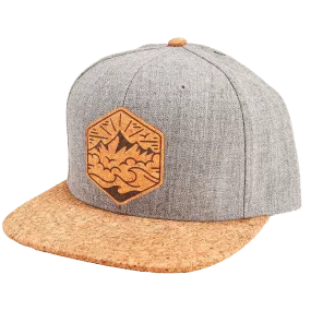 Sea to Sky Cork Brim Snapback: Heather