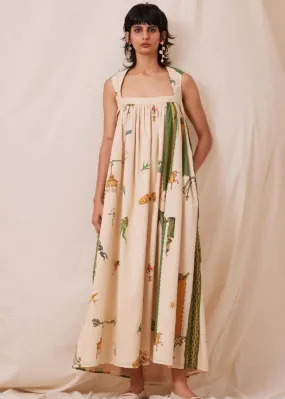 Selma Carnival Print Maxi Dress