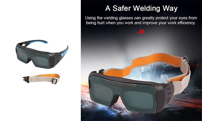Solar Power Auto Darkening Welding Glasses