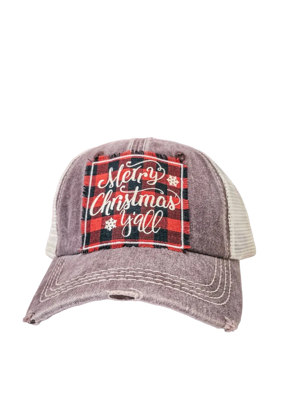 Southern Grace Merry Christmas Mesh Cap