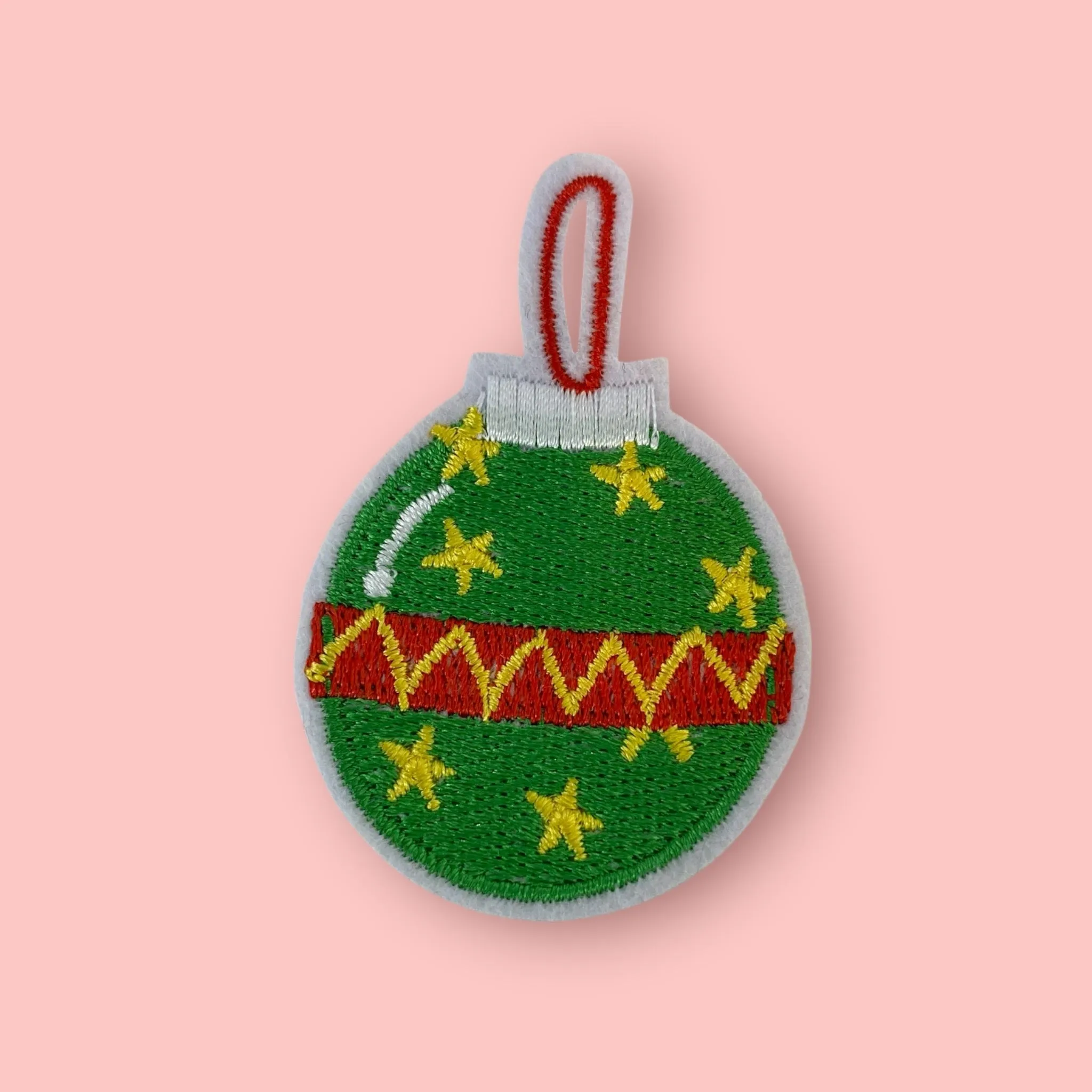 STAR GREEN ORNAMENT HAT PATCH