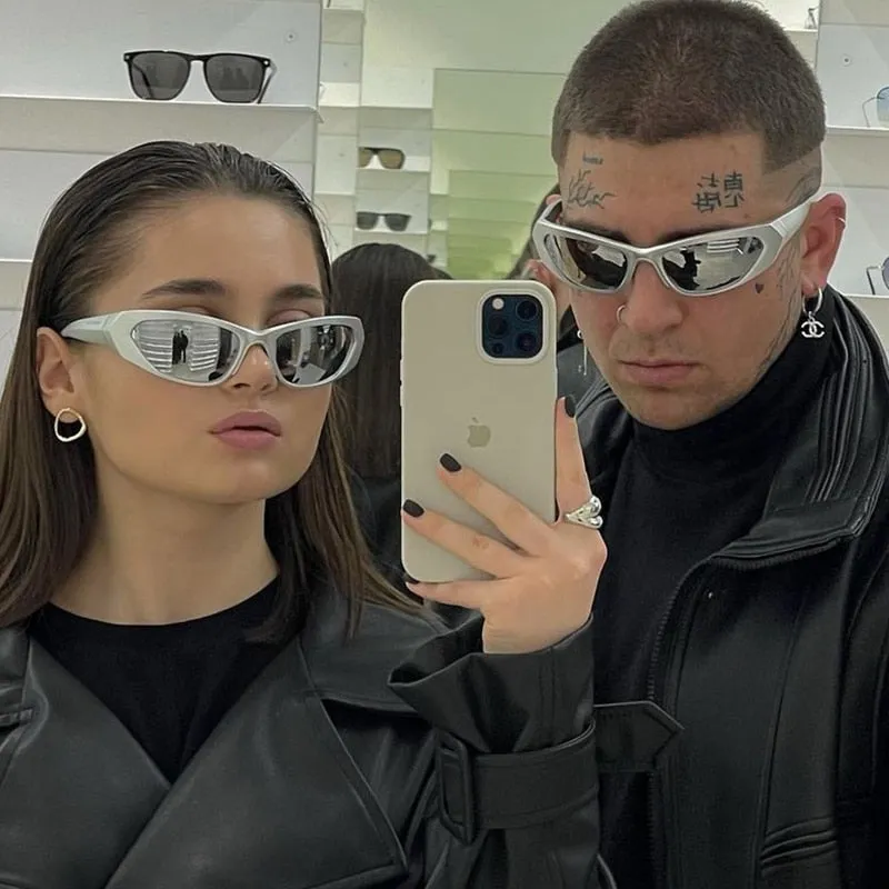 Steampunk Fashion Goggle Women Sunglasses 2022 Female Men Punk Sun Glasses Vintage Shades Eyewear Lady Rideing Eyeglasses UV400