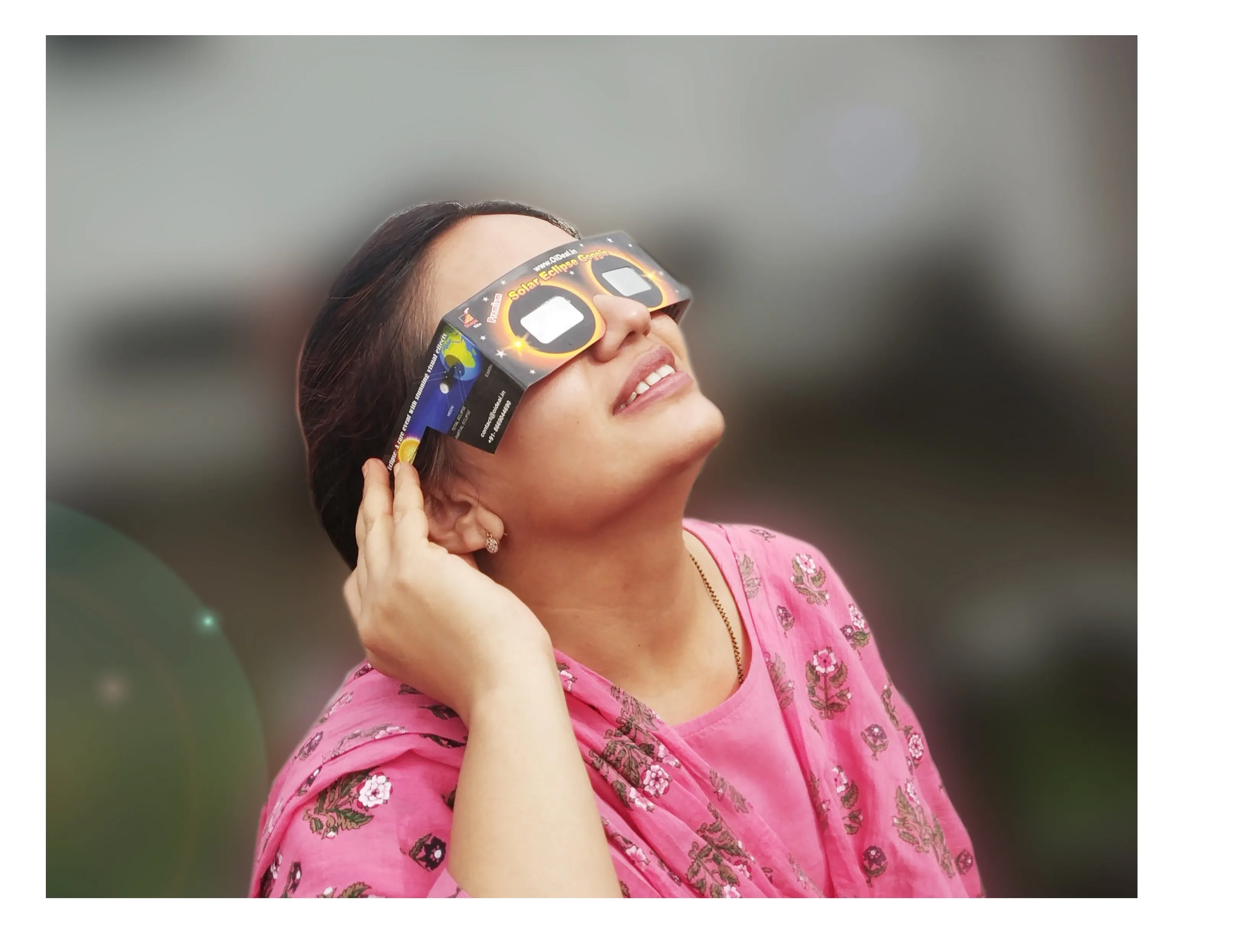 StepsToDo _ Premium Solar Eclipse Goggle| Eclipse Viewer Glasses | ISO Certified Filter Film | Fits children and adults