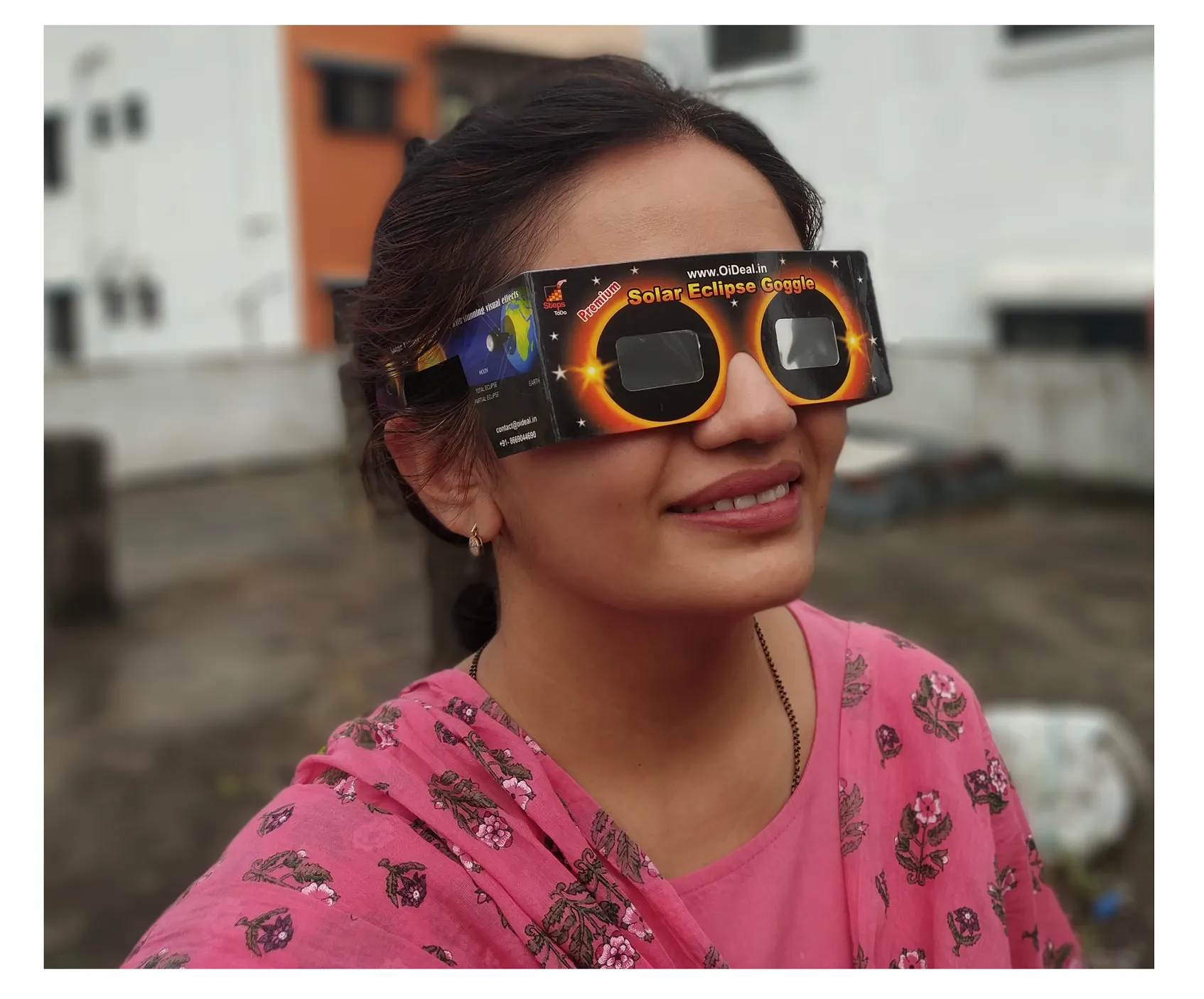 StepsToDo _ Premium Solar Eclipse Goggle| Eclipse Viewer Glasses | ISO Certified Filter Film | Fits children and adults
