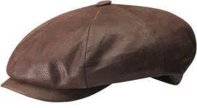 Stetson Nubuck Leather 8/4 Button Cap