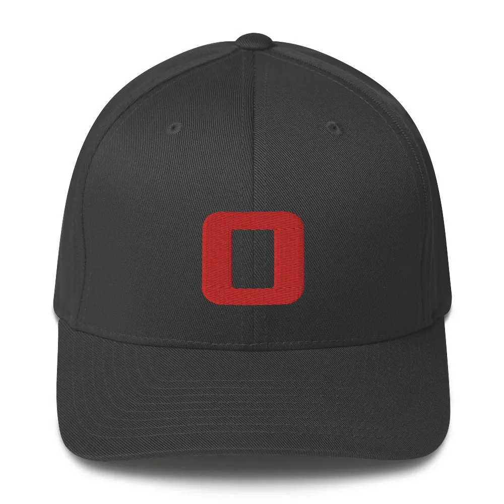 Structured Twill Cap - Orange Embroidered Logo