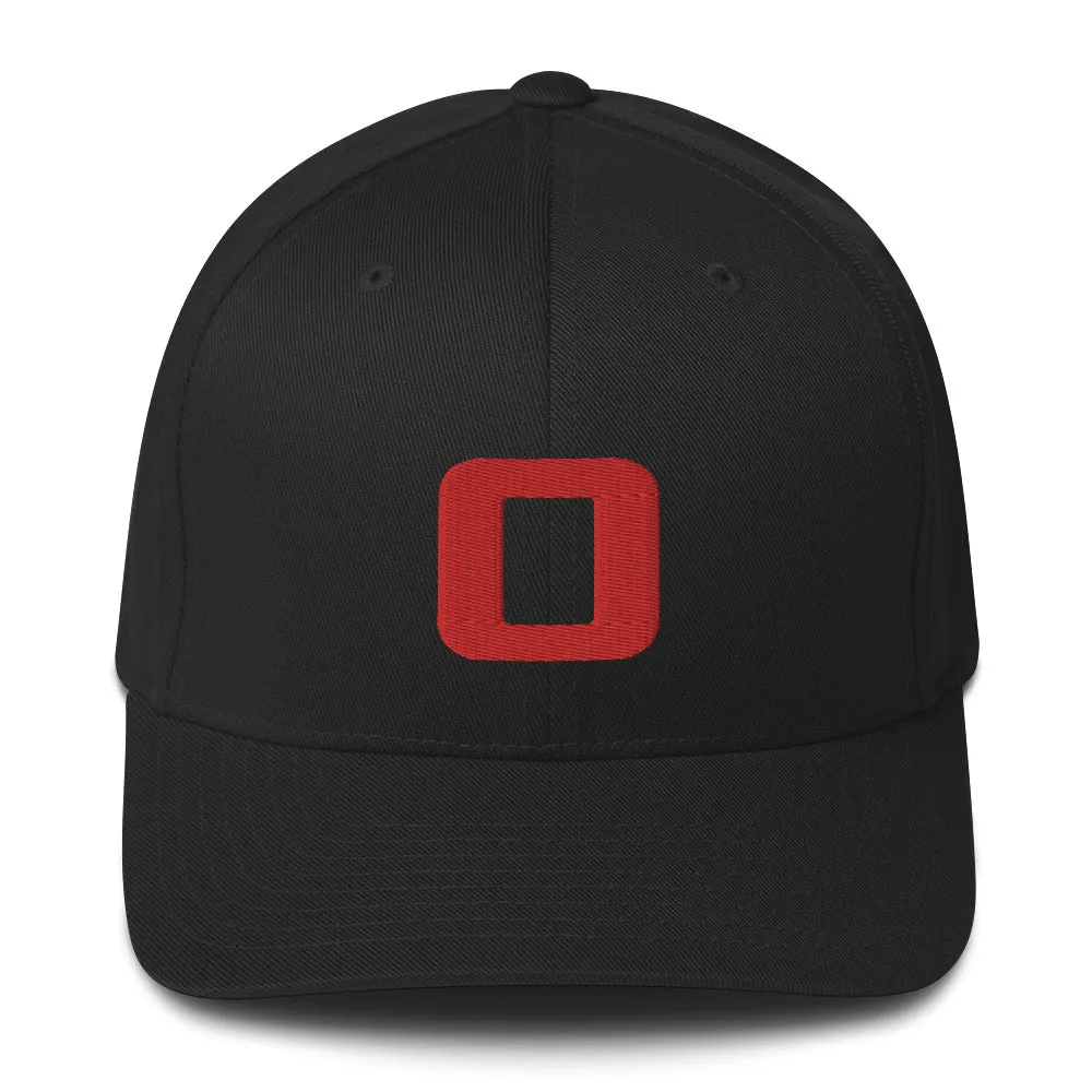Structured Twill Cap - Orange Embroidered Logo