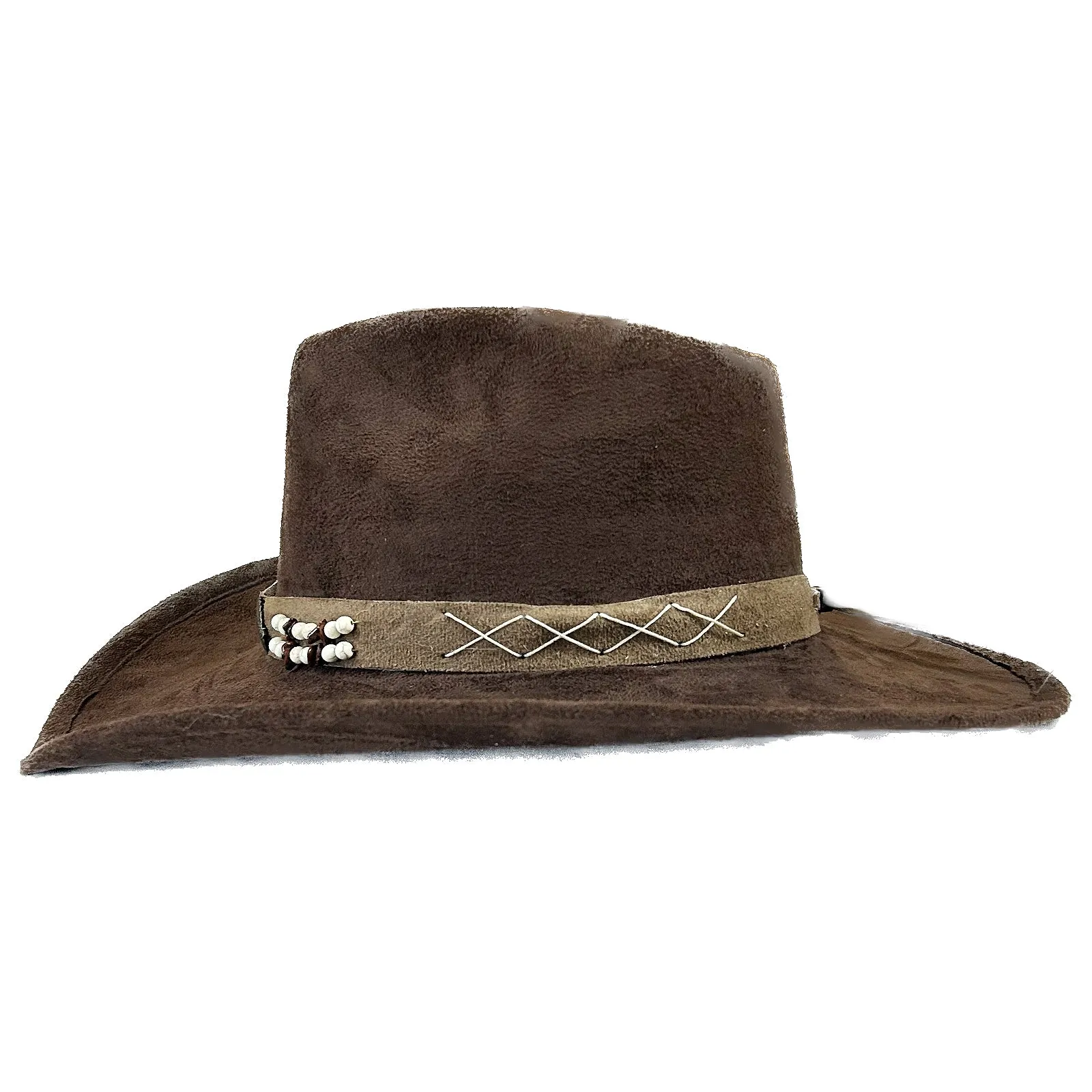 Suede Canyon Western Cowboy Hat in Brown