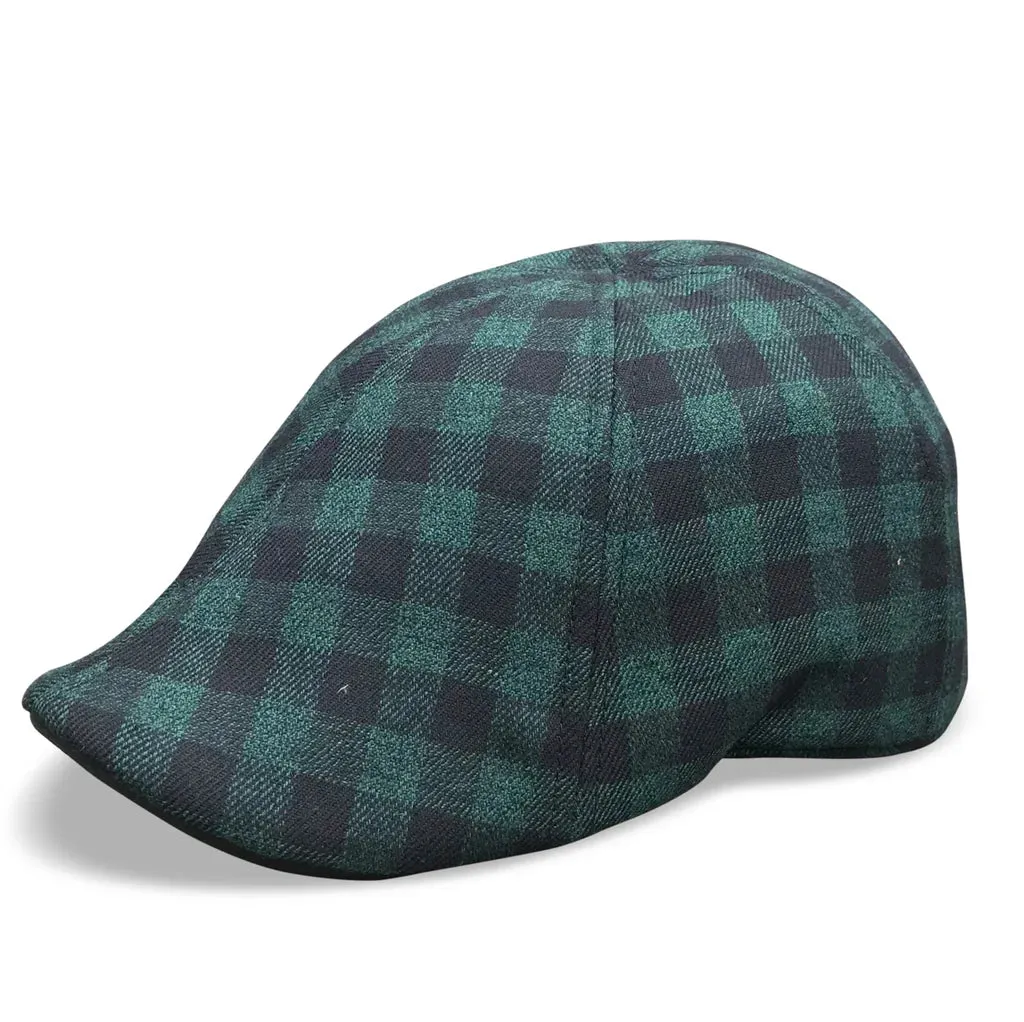 The Brogue - Forest Green & Black Plaid by Boston Scally Co.