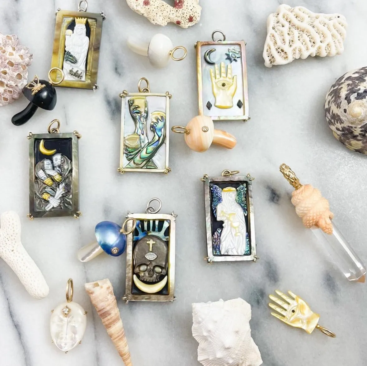 The Empress Tarot Charm, Silver