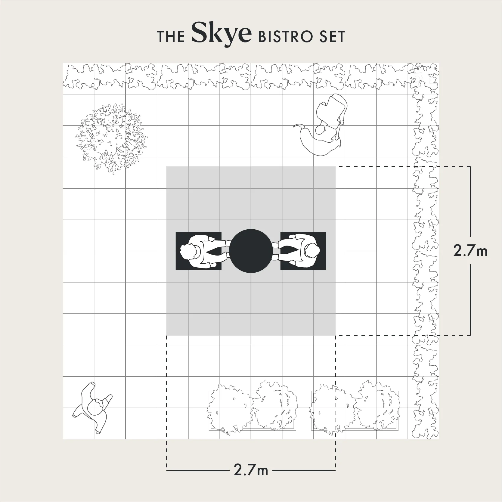 The Skye Bistro Set