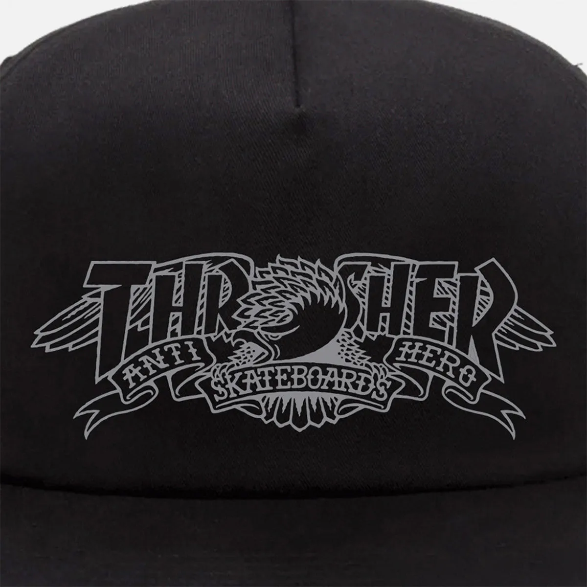 Thrasher - Anti Hero Mag Banner Snapback Black