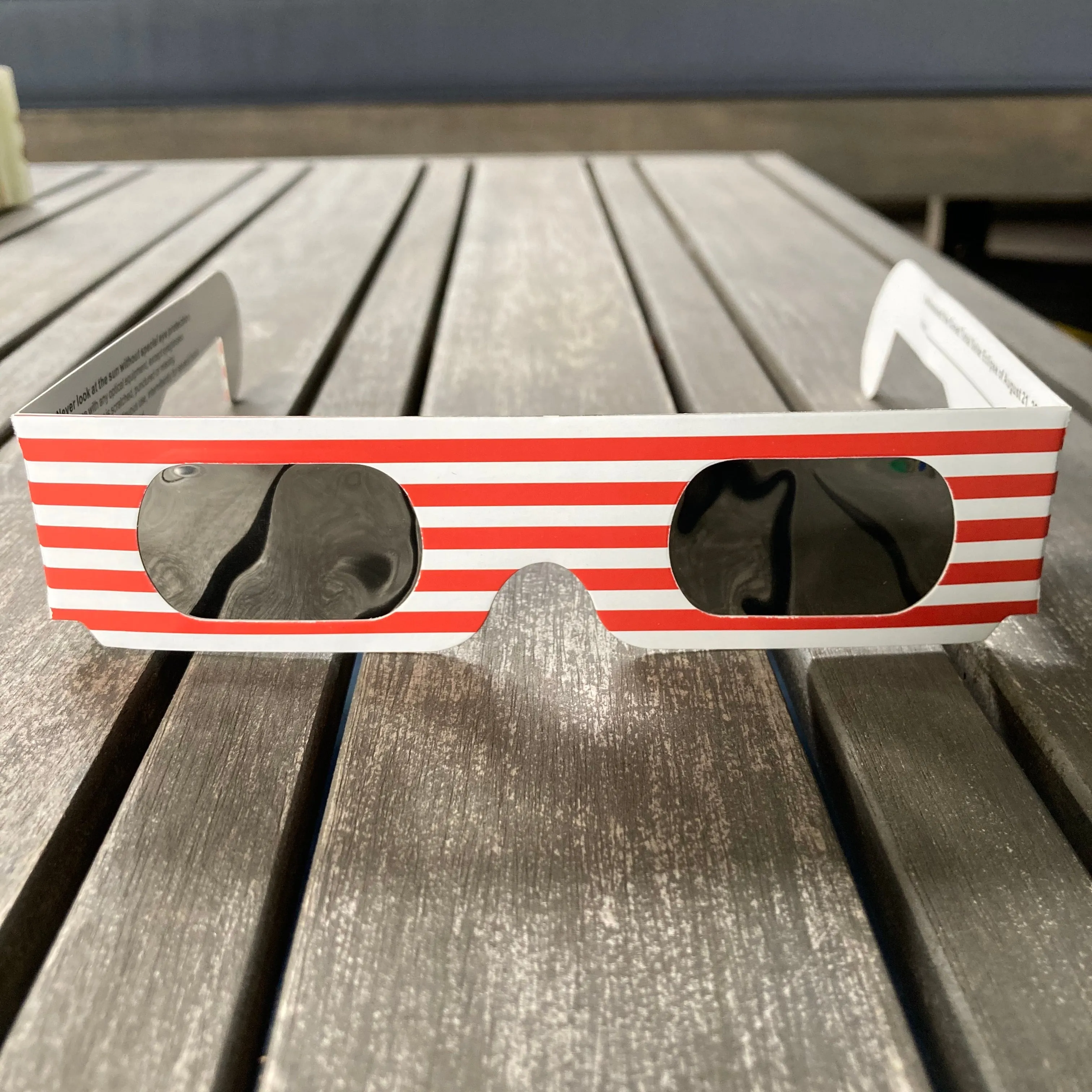 Total Solar Eclipse Sunglasses (CE and ISO Certified, safe for solar viewing)