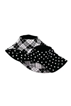 TOUI KAOMA/DOT REVERSIBLE HAT : Black/White