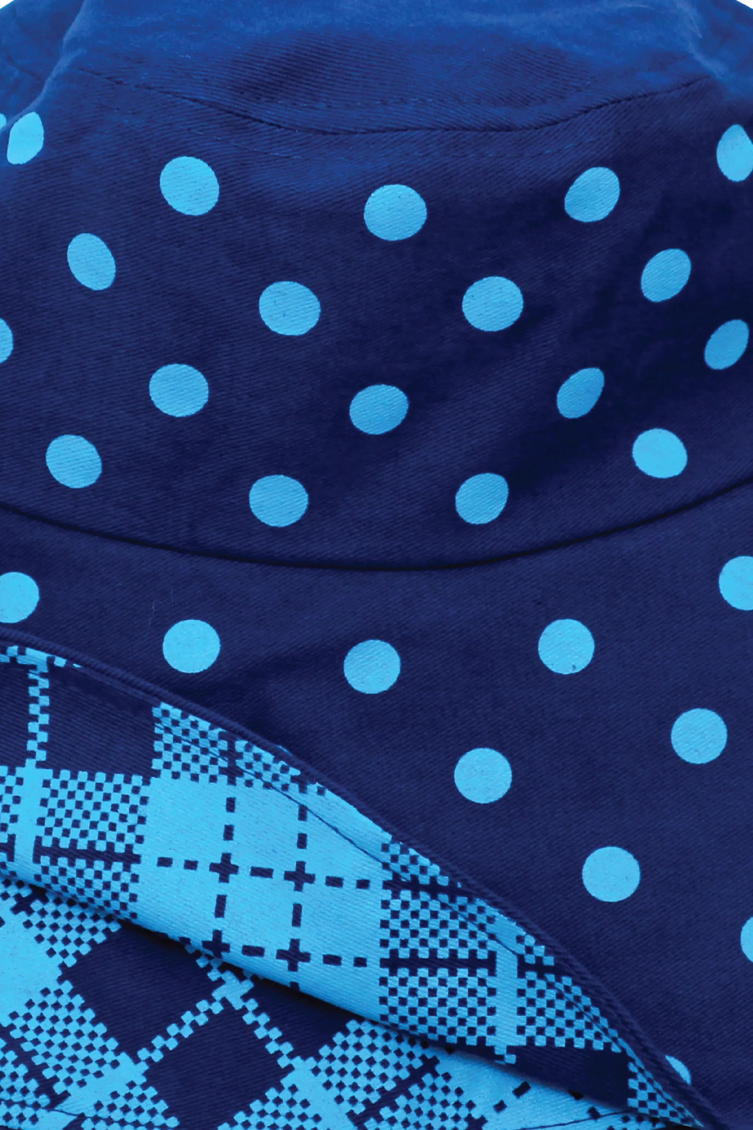 TOUI KAOMA/DOT REVERSIBLE HAT : Navy/Blue