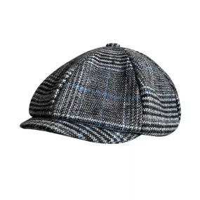 Touraine Plaid Wool Newsboy Cap