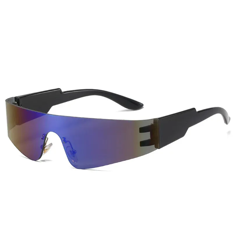 VAIGE Vibrant Rimless Sunglasses - Multicolor UV400 Protection