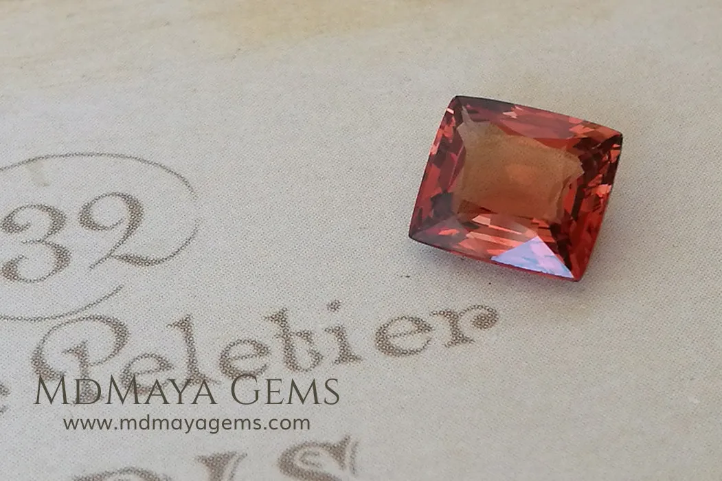 Very Impressive Flame Orange Spinel! Burma. Cushion Cut. 2.29 ct. Amazing!