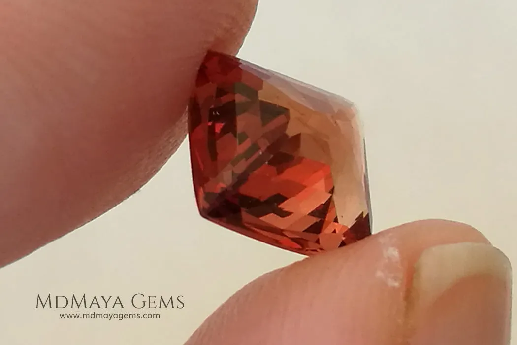 Very Impressive Flame Orange Spinel! Burma. Cushion Cut. 2.29 ct. Amazing!