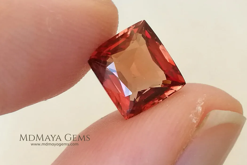 Very Impressive Flame Orange Spinel! Burma. Cushion Cut. 2.29 ct. Amazing!