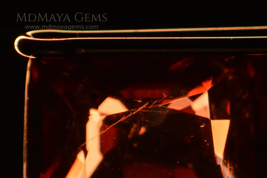 Very Impressive Flame Orange Spinel! Burma. Cushion Cut. 2.29 ct. Amazing!
