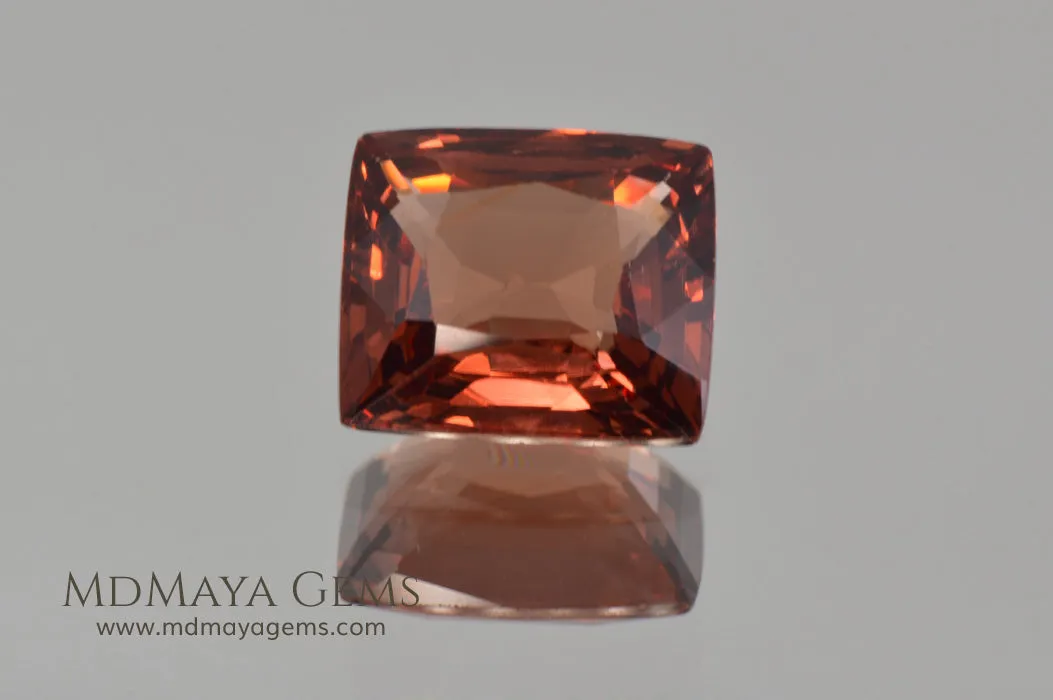 Very Impressive Flame Orange Spinel! Burma. Cushion Cut. 2.29 ct. Amazing!