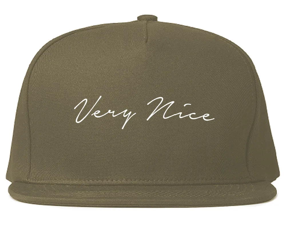 Very Nice Script Snapback Hat