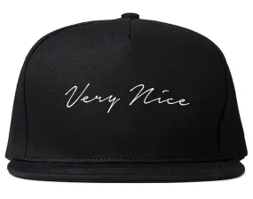 Very Nice Script Snapback Hat