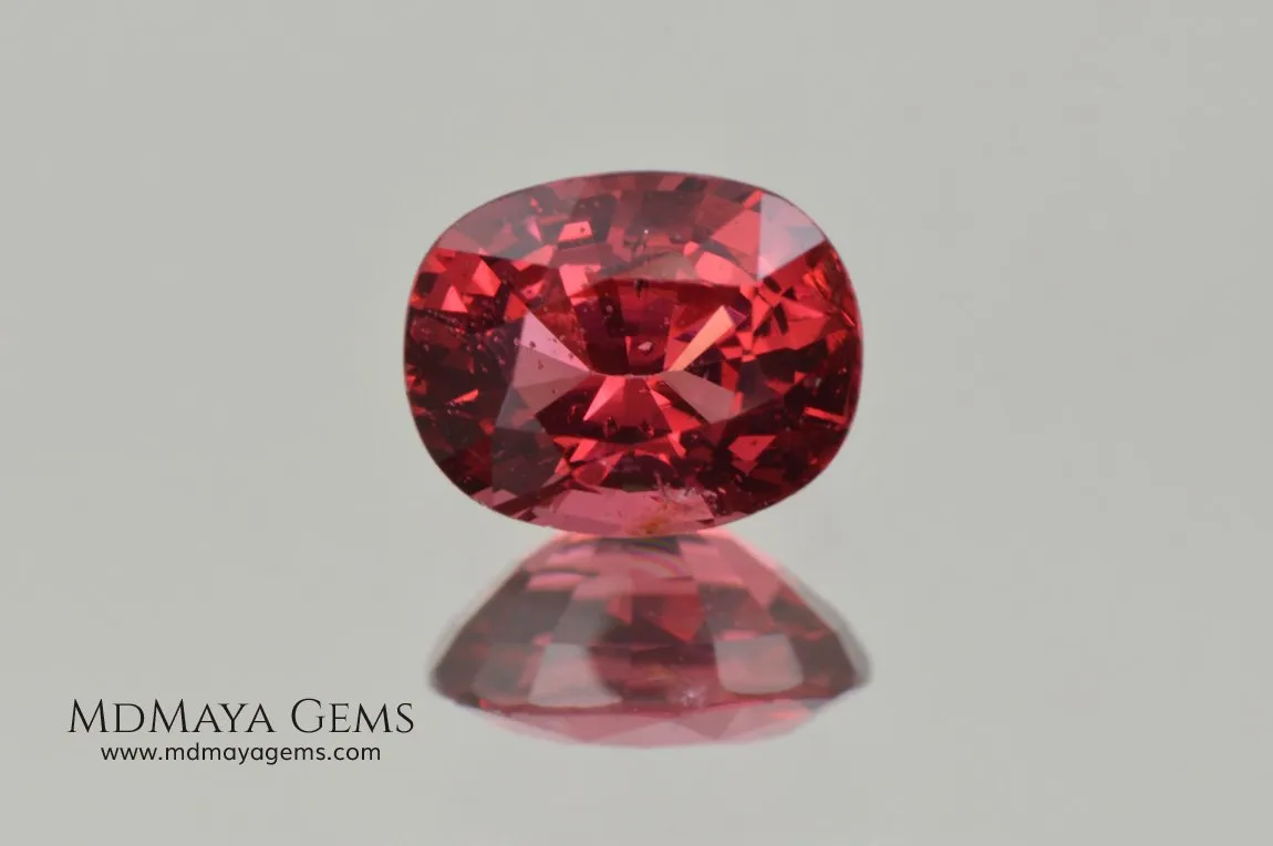 Vivid Red Spinel cushion cut 1.06 ct
