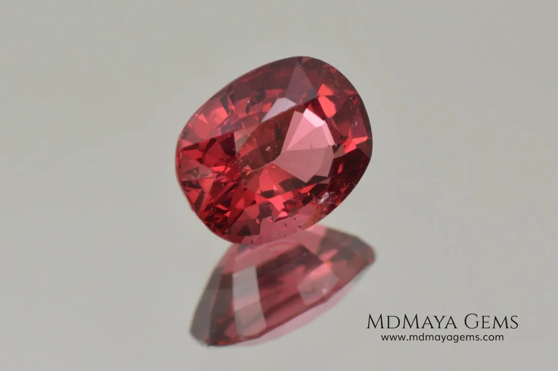 Vivid Red Spinel cushion cut 1.06 ct