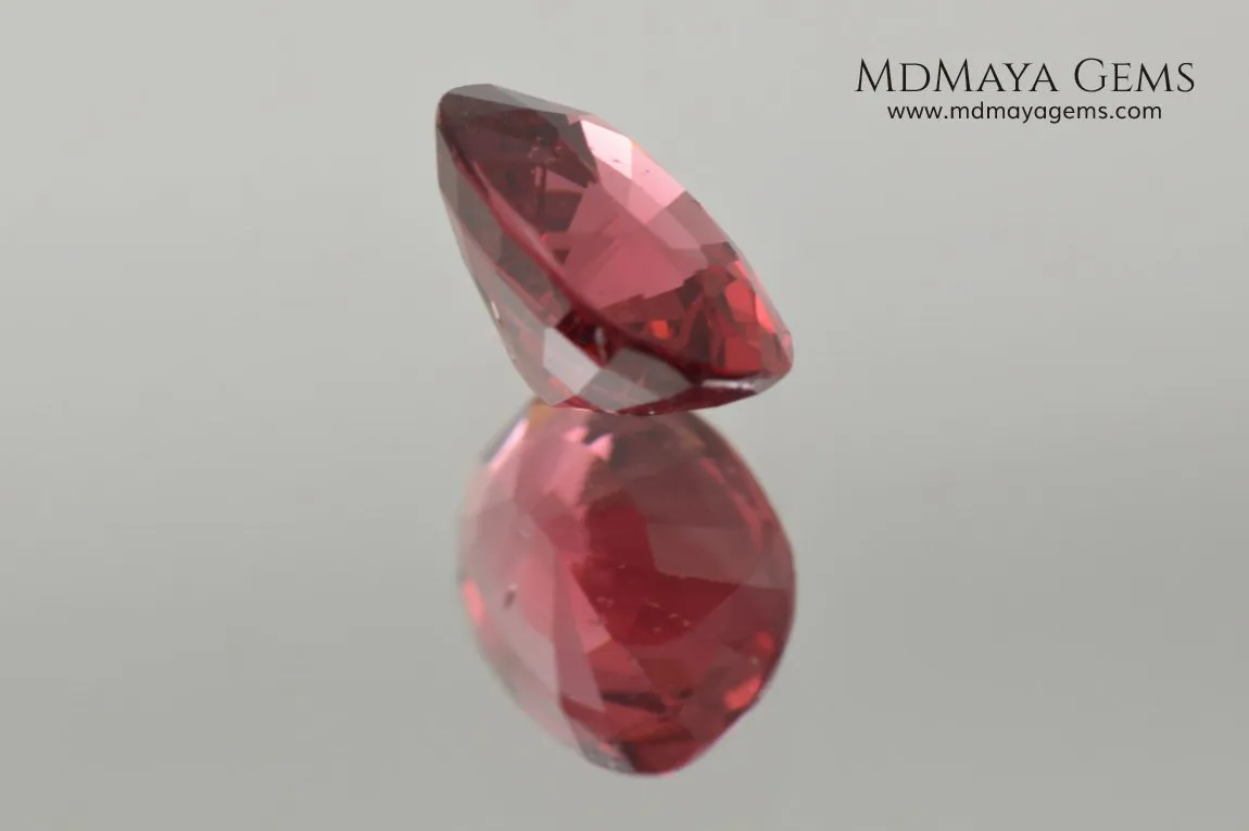 Vivid Red Spinel cushion cut 1.06 ct