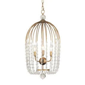 Voliere 343F03HG 3-Light Pendant Light - Havana Gold