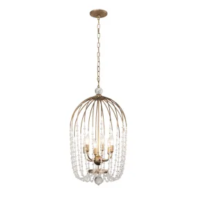 Voliere 343F06HG 6-Light Pendant Light - Havana Gold