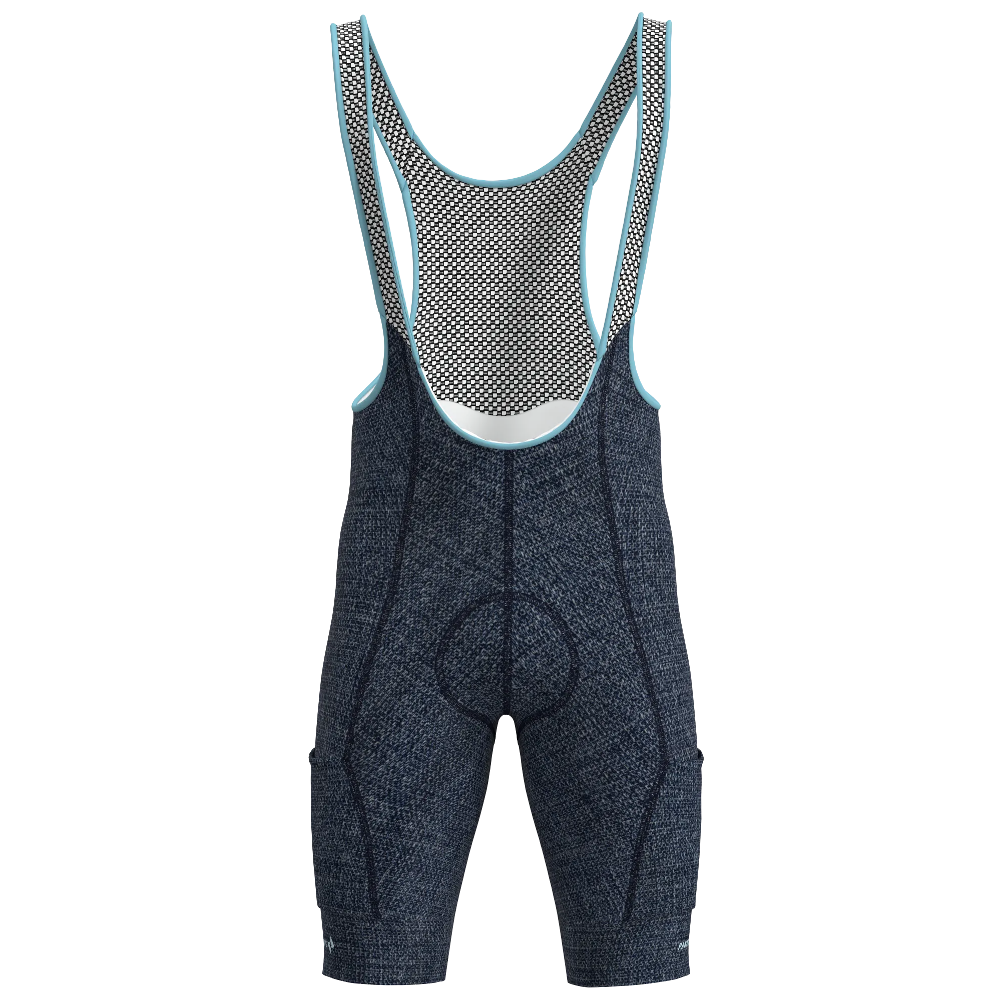 W's Cargo Pocket Bib Short - Denim