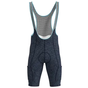 W's Cargo Pocket Bib Short - Denim